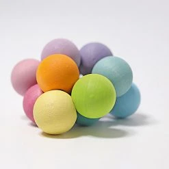 Grimms Wooden Baby Beads Grasper - Pastel Baby Gifts