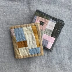 Wholecloth Studio Home & Baby Care Handmade Quilted Needle Book - Many Options