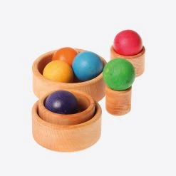 Grimms Baby Gifts Natural Wood Set Of Small Bowls