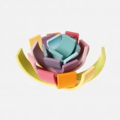 Grimms 12 Piece Wooden Rainbow - Pastel