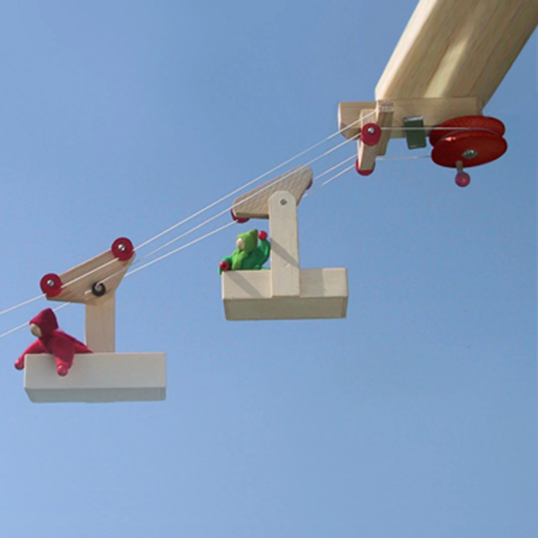 Kraul Mini Cable Car With 2 Gondalas And Station Toys