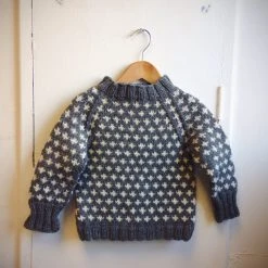 Mormor.nu Hand Knit Wool Knud Sweater - Grey