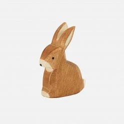 Ostheimer Toys Handcrafted Sitting Brown Rabbit