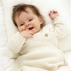 Disana Baby Gifts Knitted Organic Merino Wool Sleeping Bag - Natural