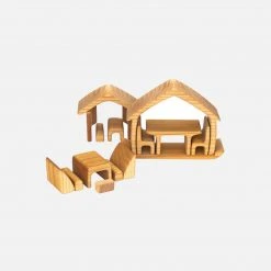 Gluckskafer Natural Wood All In One House