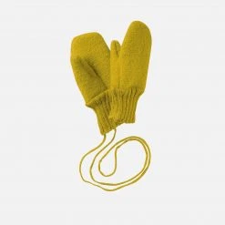 Disana Organic Boiled Merino Wool Gloves - Curry
