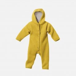 Disana Organic Boiled Merino Wool Overall - Curry Baby Wool