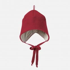 Disana Baby Wool Organic Boiled Merino Wool Hat - Bordeaux
