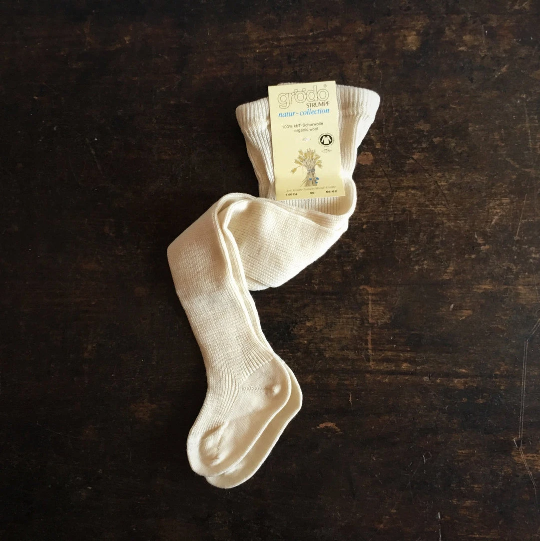 Grödo Baby Wool Organic Wool Rib Baby Tights - Many Options