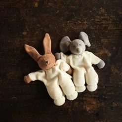 Nanchen Baby Gifts Handmade Organic Soft Sleeping Elephant Or Rabbit