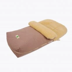 Kaiser Home & Baby Care Organic Cotton/Sheepskin Universal Pushchair Footmuff - Sand