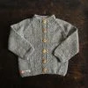 Mormor.nu Hand Knit Alpaca Grethe Cardigan - Light Grey