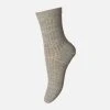 MP Wool Rib Socks - Beige/Grey