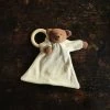 Nanchen Handmade Organic Soft Bear Comforter With Wooden Ring Baby Gifts