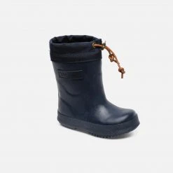 Bisgaard Shoes Natural Rubber Boots - Wool Lined - Blue