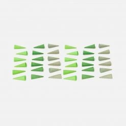 Grapat Wooden Green Cones Mandala - 36 Pieces Toys