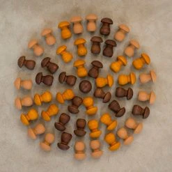 Grapat Toys Wooden Mushrooms Mandala - 36 Pieces