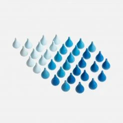 Grapat Wooden Raindrops Mandala - 36 Pieces Toys