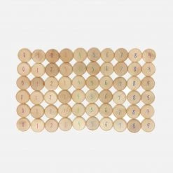 Grapat Toys Wooden Coins To Count - 60 Pieces