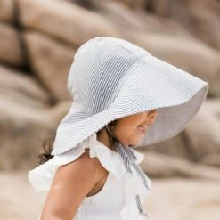 Briar Baby Linen Sunbonnet - Island Stripe