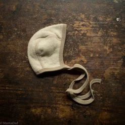 Cosilana Organic Merino Wool/Cotton Fleece Bonnet - Latte Baby Wool