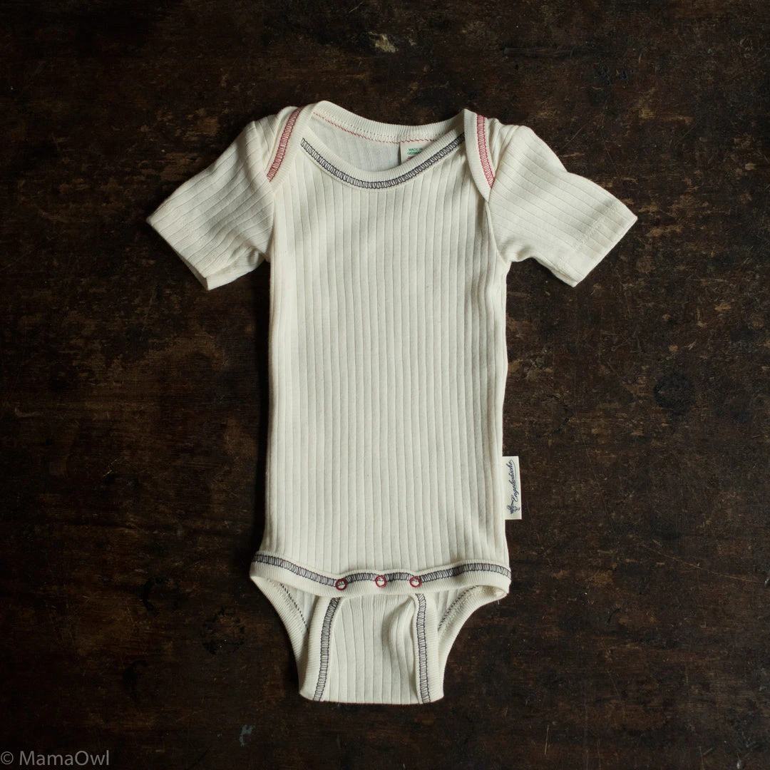 Engel Organic Cotton SS Body - Natural Cotton & Linen