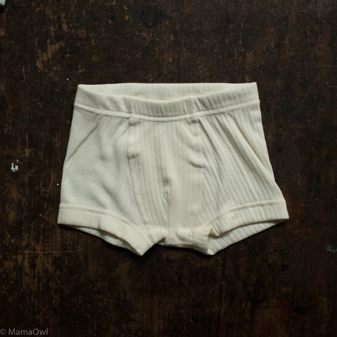 Engel Organic Cotton Underwear - Boys Pants - Natural Cotton & Linen