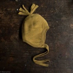 Engel Baby Wool 100% Organic Merino Wool Fleece Hat - Saffron Melange