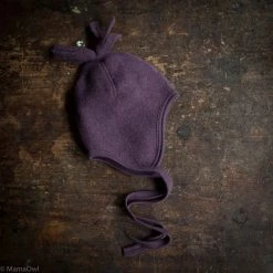 Engel 100% Organic Merino Wool Fleece Hat - Lilac Melange Baby Wool