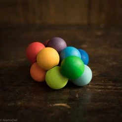 Grimms Wooden Baby Beads Grasper - Colourful