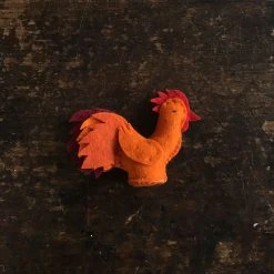 Gluckskafer Handmade Wool Felt Rooster
