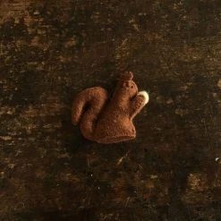 Gluckskafer Toys Handmade Wool Felt Squirrel