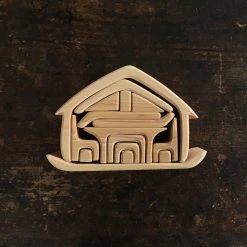 Gluckskafer Natural Wood All In One House