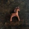 Gluckskafer Handmade Wool Felt Large Brown Horse
