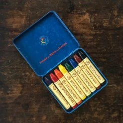 Stockmar Toys Wax Stick Crayons In Tin - Set Of 8