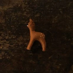 Gluckskafer Handmade Wool Felt Standing Fawn