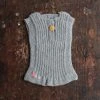 Mormor.nu Tops & Sweaters Hand-Knitted Alpaca Rib Vest - Light Grey
