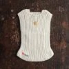 Mormor.nu Hand Knit Alpaca Rib Vest - Natural