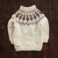 Mormor.nu Hand Knit Wool/Alpaca Sweater Gudny - Natural