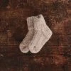 Mormor.nu Baby Wool Hand Knit Alpaca Socks - Dusty Brown
