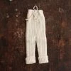 Mormor.nu Baby Wool Hand Knit Alpaca Rib Baby Pants - Natural