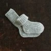 Grödo Organic Wool/Cotton Long Baby Socks - Grey Melange Baby Wool