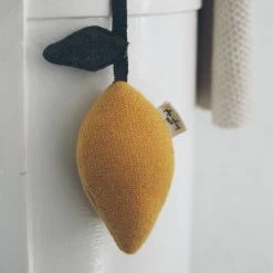 Konges Sløjd Baby Gifts Wool Lemon Mini Mobile - Yellow