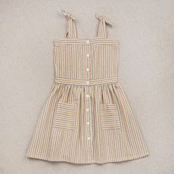 Ketiketa SALE Hand Woven Cotton Hazel Dress - Rainbow Stripe