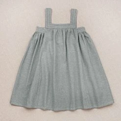 Ketiketa Hand Woven Cotton Milo Dress - Teal SALE