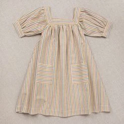 Ketiketa SALE Hand Woven Cotton Nora Dress - Rainbow Stripe