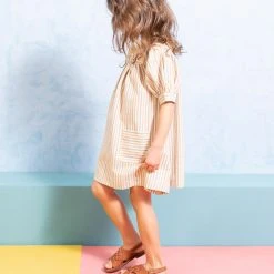 Ketiketa SALE Hand Woven Cotton Nora Dress - Rainbow Stripe