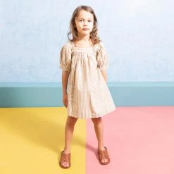 Ketiketa SALE Hand Woven Cotton Nora Dress - Rainbow Stripe