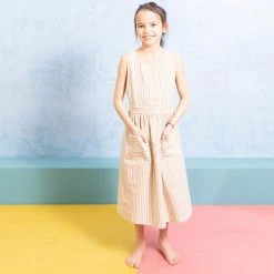 Ketiketa Hand Woven Cotton Kids Zoè Dress - Rainbow Stripe SALE
