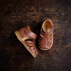 Angulus Toddler Petal Scallop Sandals - Tan SALE